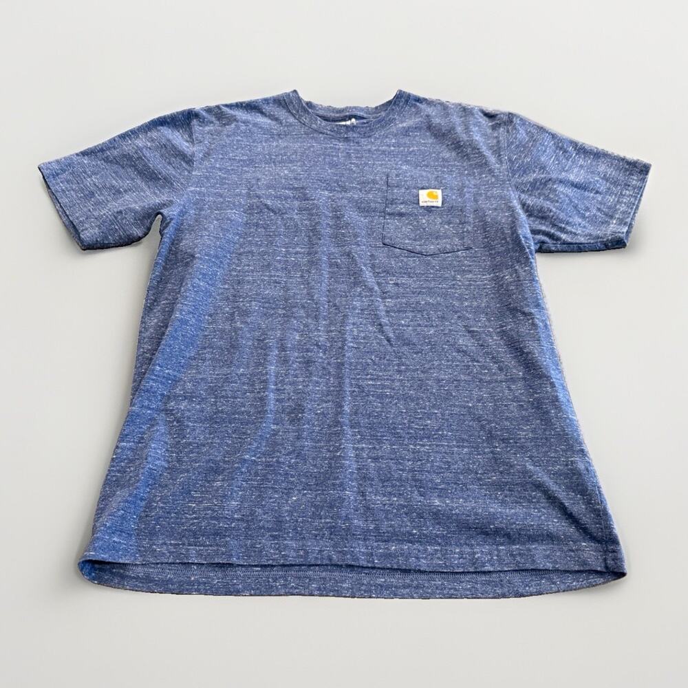 Carhartt Mens Blue Pocket Tee Workwear Short Sleeve Regular T-Shirt M K87 H55